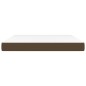 Materasso a Molle Insacchettate Marrone Scuro 180x200x20 cm