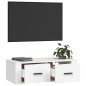 Mobile Porta TV Sospeso Bianco 80x36x25cm in Legno Multistrato Mobile Porta TV Sospeso Bianco 80x36x25cm in Legno Multistrato