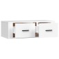 Mobile Porta TV Sospeso Bianco 80x36x25cm in Legno Multistrato Mobile Porta TV Sospeso Bianco 80x36x25cm in Legno Multistrato