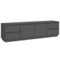 Mobile Porta TV Grigio 176x37x47,5 cm in Legno Massello di Pino Mobile Porta TV Grigio 176x37x47,5 cm in Legno Massello di Pino