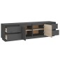 Mobile Porta TV Grigio 176x37x47,5 cm in Legno Massello di Pino Mobile Porta TV Grigio 176x37x47,5 cm in Legno Massello di Pino
