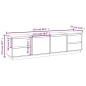 Mobile Porta TV Grigio 176x37x47,5 cm in Legno Massello di Pino Mobile Porta TV Grigio 176x37x47,5 cm in Legno Massello di Pino