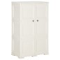 Armadietto in Plastica 79x43x125 cm Effetto Legno Bianco Angora Armadietto in Plastica 79x43x125 cm Effetto Legno Bianco Angora