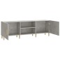 Mobile Porta TV Grigio Cemento 150x30x50cm in Legno Multistrato Mobile Porta TV Grigio Cemento 150x30x50cm in Legno Multistrato