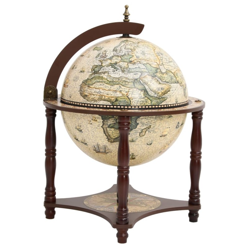 Bar a Globo Portavini Marrone Legno Massello di Eucalipto Bar a Globo Portavini Marrone Legno Massello di Eucalipto