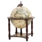 Bar a Globo Portavini Marrone Legno Massello di Eucalipto Bar a Globo Portavini Marrone Legno Massello di Eucalipto
