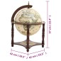 Bar a Globo Portavini Marrone Legno Massello di Eucalipto Bar a Globo Portavini Marrone Legno Massello di Eucalipto