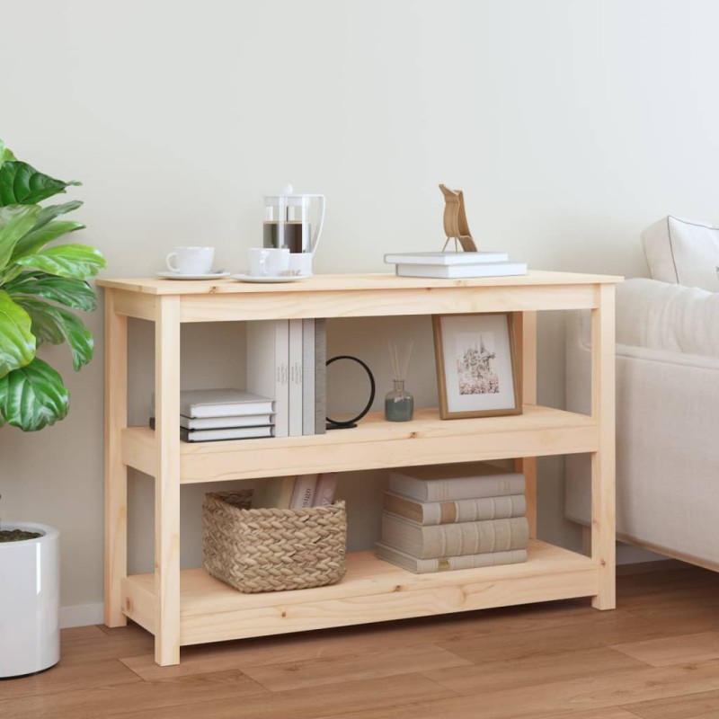 Tavolo Consolle 110x40x74 cm in Legno Massello di Pino Tavolo Consolle 110x40x74 cm in Legno Massello di Pino