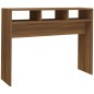 Tavolino Consolle Rovere Marrone 105x30x80 cm Legno Multistrato Tavolino Consolle Rovere Marrone 105x30x80 cm Legno Multistrato