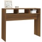 Tavolino Consolle Rovere Marrone 105x30x80 cm Legno Multistrato Tavolino Consolle Rovere Marrone 105x30x80 cm Legno Multistrato
