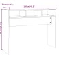 Tavolino Consolle Rovere Marrone 105x30x80 cm Legno Multistrato Tavolino Consolle Rovere Marrone 105x30x80 cm Legno Multistrato