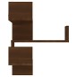 Scaffale Parete Angolo Rovere Marrone 40x40x50cm Multistrato Scaffale Parete Angolo Rovere Marrone 40x40x50cm Multistrato