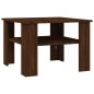 Tavolino Salotto Rovere Marrone 60x60x42 cm Legno Multistrato Tavolino Salotto Rovere Marrone 60x60x42 cm Legno Multistrato