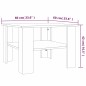 Tavolino Salotto Rovere Marrone 60x60x42 cm Legno Multistrato Tavolino Salotto Rovere Marrone 60x60x42 cm Legno Multistrato