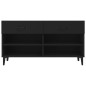Scarpiera Nera 102x35x55 cm in Legno Multistrato Scarpiera Nera 102x35x55 cm in Legno Multistrato