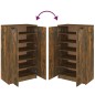 Scarpiera Rovere Fumo 59x35x100 cm in Legno Multistrato