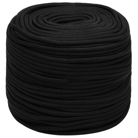 Corda da Lavoro Nera 6 mm 250 m in Poliestere