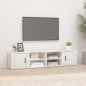 Mobili TV 2 pz Bianco Lucido 80x31,5x36cm in Legno Multistrato Mobili TV 2 pz Bianco Lucido 80x31,5x36cm in Legno Multistrato