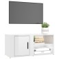 Mobili TV 2 pz Bianco Lucido 80x31,5x36cm in Legno Multistrato Mobili TV 2 pz Bianco Lucido 80x31,5x36cm in Legno Multistrato