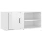 Mobili TV 2 pz Bianco Lucido 80x31,5x36cm in Legno Multistrato Mobili TV 2 pz Bianco Lucido 80x31,5x36cm in Legno Multistrato