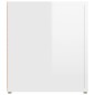 Mobili TV 2 pz Bianco Lucido 80x31,5x36cm in Legno Multistrato Mobili TV 2 pz Bianco Lucido 80x31,5x36cm in Legno Multistrato