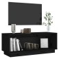 Mobile Porta TV Nero 90x35x35 cm in Legno Massello di Pino Mobile Porta TV Nero 90x35x35 cm in Legno Massello di Pino