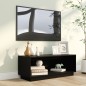 Mobile Porta TV Nero 90x35x35 cm in Legno Massello di Pino Mobile Porta TV Nero 90x35x35 cm in Legno Massello di Pino