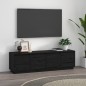 Mobile Porta TV Nero 156x37x45 cm in Legno Massello di Pino Mobile Porta TV Nero 156x37x45 cm in Legno Massello di Pino