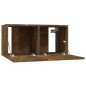 Set di Mobili Porta TV 5 pz Rovere Fumo in Legno Multistrato Set di Mobili Porta TV 5 pz Rovere Fumo in Legno Multistrato