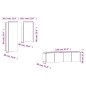 Set di Mobili Porta TV 4 pz Rovere Fumo in Legno Multistrato Set di Mobili Porta TV 4 pz Rovere Fumo in Legno Multistrato