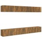 Mobili TV 8 pz Rovere Fumo 60x30x30 cm in Legno Ingegnerizzato Mobili TV 8 pz Rovere Fumo 60x30x30 cm in Legno Ingegnerizzato