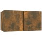 Mobili TV 8 pz Rovere Fumo 60x30x30 cm in Legno Ingegnerizzato Mobili TV 8 pz Rovere Fumo 60x30x30 cm in Legno Ingegnerizzato