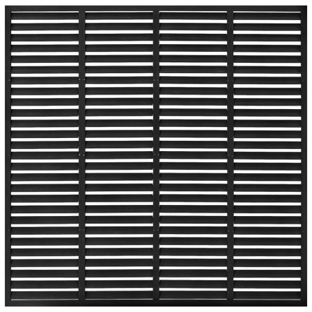 Recinzione a Persiana in WPC 180x180 cm Nera