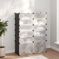 Scarpiera Nera 94x37x125 cm in PP Scarpiera Nera 94x37x125 cm in PP