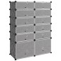 Scarpiera Nera 94x37x125 cm in PP Scarpiera Nera 94x37x125 cm in PP