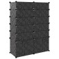 Scarpiera Nera 94x37x125 cm in PP Scarpiera Nera 94x37x125 cm in PP