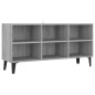 Mobile TV con Gambe in Metallo Grigio Sonoma 103,5x30x50 cm