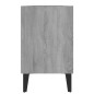 Mobile TV con Gambe in Metallo Grigio Sonoma 103,5x30x50 cm