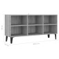 Mobile TV con Gambe in Metallo Grigio Sonoma 103,5x30x50 cm