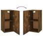 vidaXL Mobile TV Rovere Fumo 30,5x30x60 cm in Legno Ingegnerizzato vidaXL Mobile TV Rovere Fumo 30,5x30x60 cm in Legno Ingegnerizzato