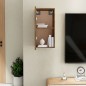 vidaXL Mobile TV Rovere Fumo 30,5x30x60 cm in Legno Ingegnerizzato vidaXL Mobile TV Rovere Fumo 30,5x30x60 cm in Legno Ingegnerizzato