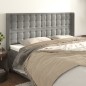 Testiera ad Orecchio Grigio Chiaro 183x16x118/128 cm in Velluto Testiera ad Orecchio Grigio Chiaro 183x16x118/128 cm in Velluto