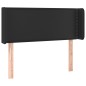 Testiera ad Orecchio Nera 103x16x78/88 cm in Similpelle