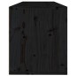 Pensile Nero 100x30x35 cm in Legno Massello di Pino Pensile Nero 100x30x35 cm in Legno Massello di Pino