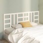 Testiera per Letto Bianca 206x4x100cm in Legno Massello di Pino Testiera per Letto Bianca 206x4x100cm in Legno Massello di Pino