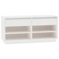 Scarpiera Bianca 110x34x52 cm in Legno Massello di Pino Scarpiera Bianca 110x34x52 cm in Legno Massello di Pino