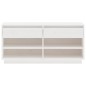 Scarpiera Bianca 110x34x52 cm in Legno Massello di Pino Scarpiera Bianca 110x34x52 cm in Legno Massello di Pino