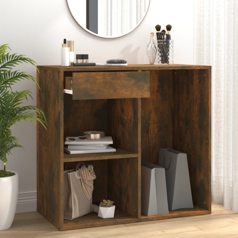 Armadietto Cosmetici Rovere Fumo 80x40x75cm Legno Multistrato Armadietto Cosmetici Rovere Fumo 80x40x75cm Legno Multistrato
