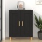 Credenza Nera 69,5x34x90 cm in Legno Multistrato Credenza Nera 69,5x34x90 cm in Legno Multistrato