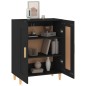Credenza Nera 69,5x34x90 cm in Legno Multistrato Credenza Nera 69,5x34x90 cm in Legno Multistrato